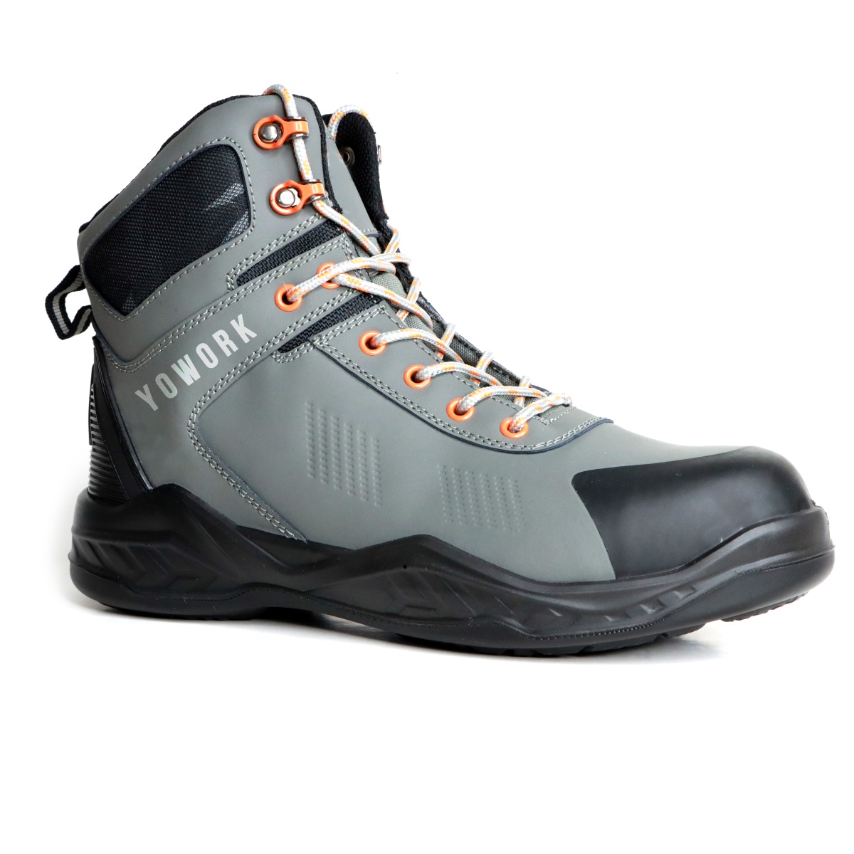 Comfortable Micro-fiber Nubuck Anti-slip Working Construction Boots Safety Shoes
