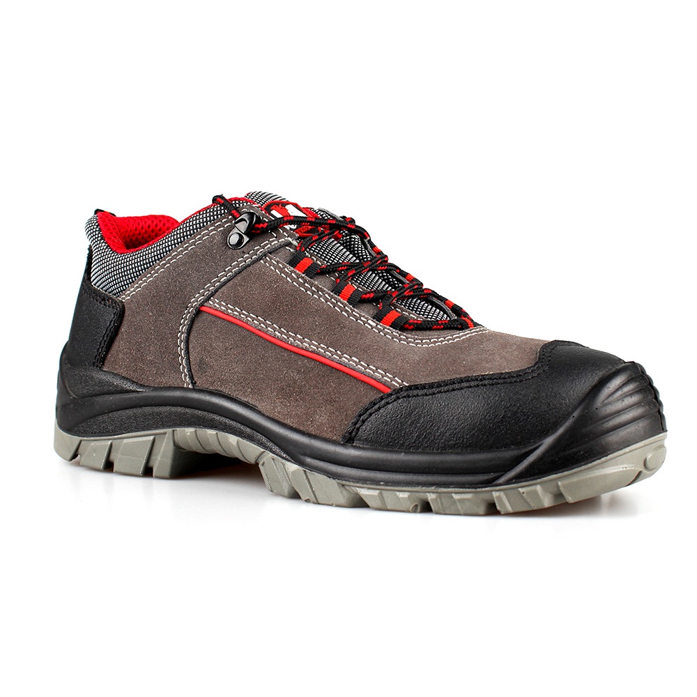 Breathable Suede Leather Safety Shoes with Comfortable PU/PU Sole