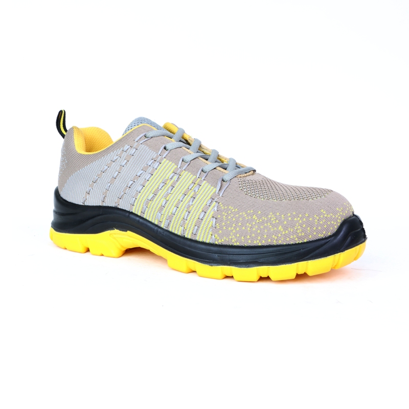 Flyknit Fabric Casual Safety Shoes with PU/PU Outsole
