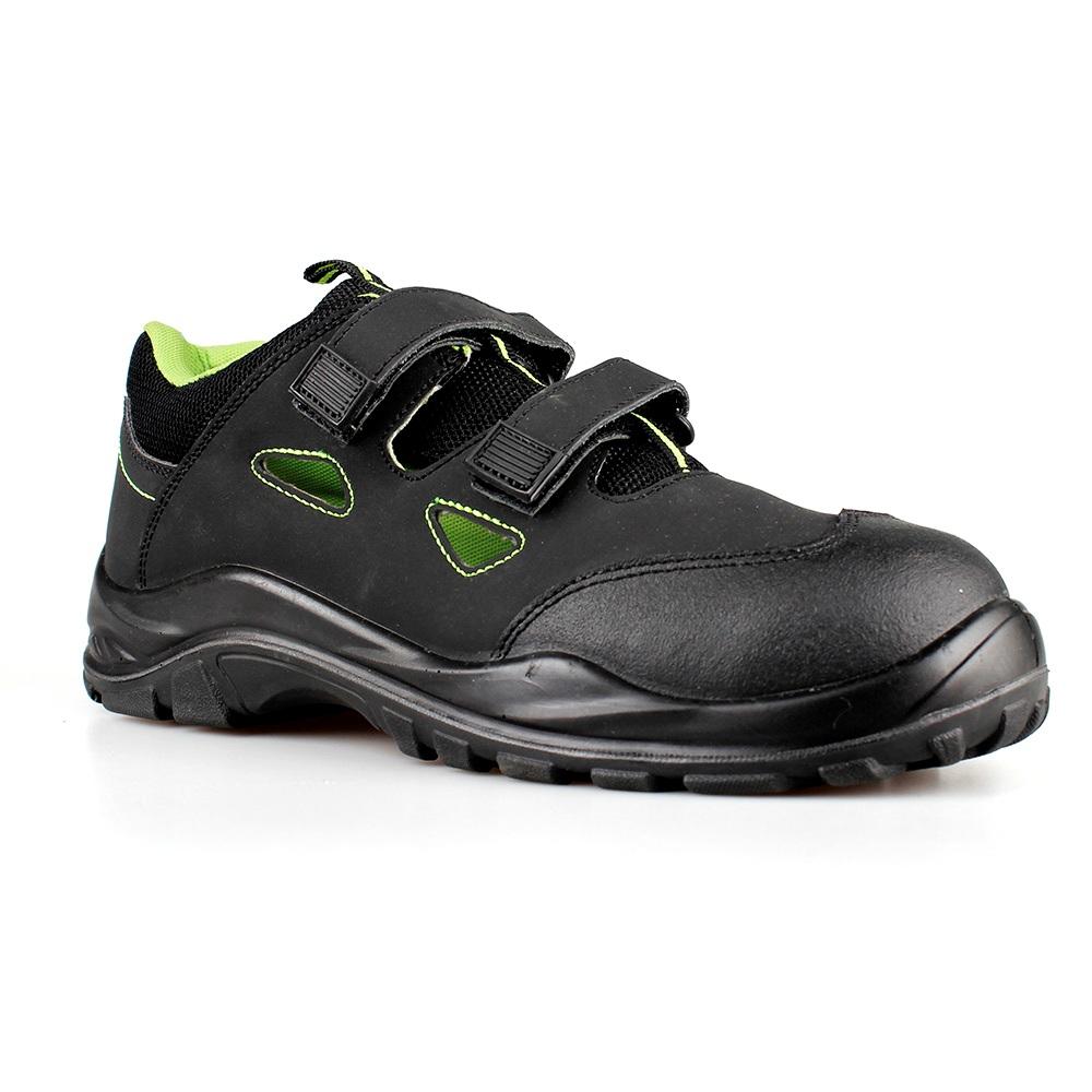 High Quality Split Nubuck Leather Safety Shoes Summer Safety Sandals with New PU/PU Sole