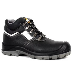 China Factory Seller Ankle Protection Safety Shoes Embossed Leather Breathable Safety Shoes Construction Workplace Safety Shoes