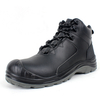 Wholesale Price Waterproof Steel Toe Cap Anti Slip Work Safety Shoes Black Leather Safety Shoes Construction Work Safety Shoes