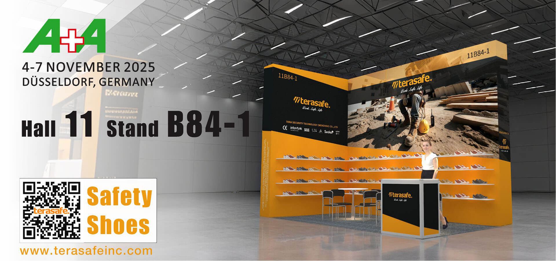 2025-A-A-Fair-D-sseldorf-Germany-Booth-Hall-11-B48-1-terasafe-Safety-Shoes-PPE