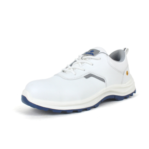 White S2 Work Safety Shoes Anti-Static Steel Toe Cap Moisture Absorbing Lining
