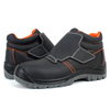 Mid Cut Steel Toe Anti-smashing Industrial Work Shoe Men Safety Shoes Pu Sole Anti Puncture Welding Safety Shoes
