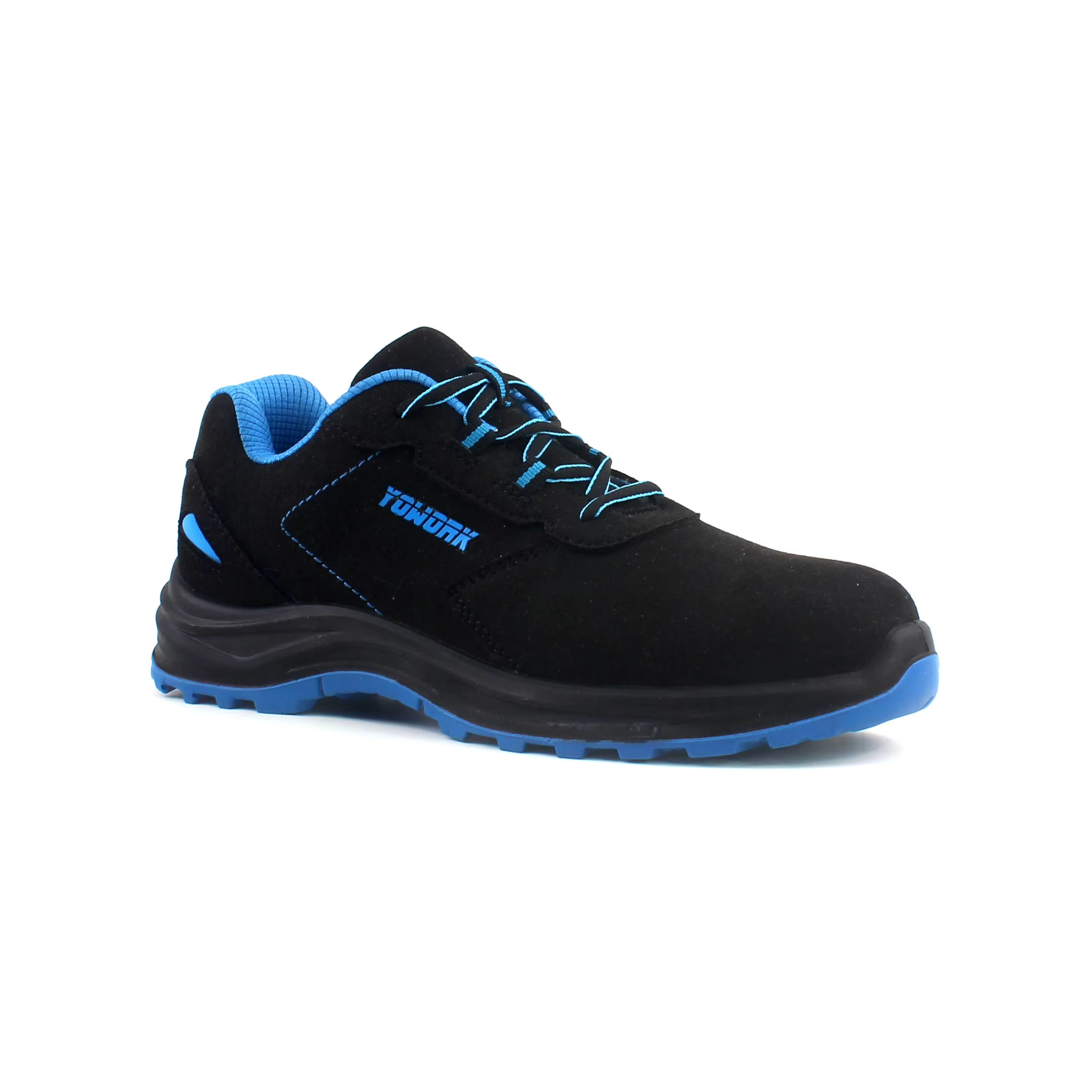 China Factory Supplied Good Quality Breathable Lightweight Microfiber Leather Safety Shoes Pu Outsole Industrial Safety Shoes