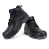 Wholesale Price Waterproof Steel Toe Cap Anti Slip Work Safety Shoes Black Leather Safety Shoes Construction Work Safety Shoes