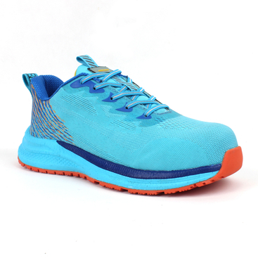 Customized Running Safety Shoes Mesh Breathable Shock-Absorbing Shoes Rubber+ETPU Sole Safety Shoes
