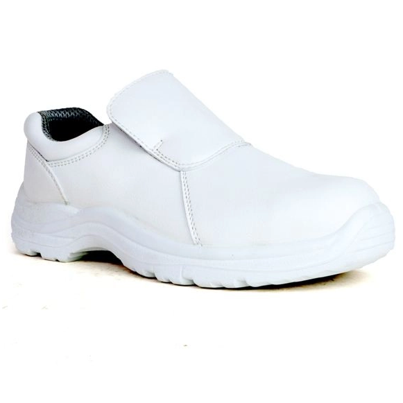 White Color Micro Fiber Upper Nurse Shoes Safety Shoes for Both Man and Woman