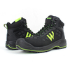 Factory Directly Supply Water Resistant Black KPU Anti-slip Anti-smash Work Shoes Steel Toe Safety Shoes Pu Sole Safety Shoes