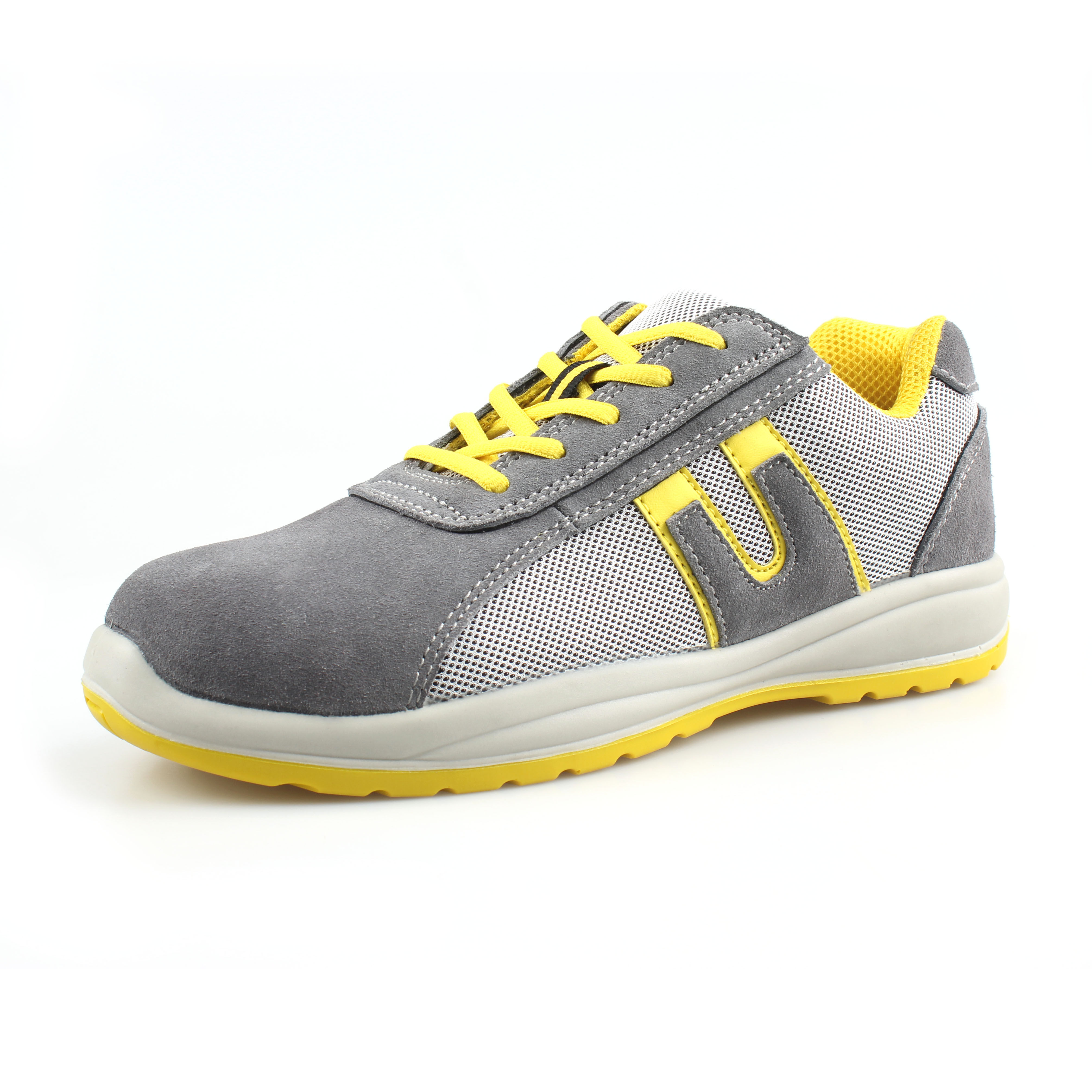 Custom Cow Suede Leather Material Work Safety Shoes Lightweight and Comfortable Sport Safety Shoes for Men Women