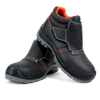 Mid Cut Steel Toe Anti-smashing Industrial Work Shoe Men Safety Shoes Pu Sole Anti Puncture Welding Safety Shoes