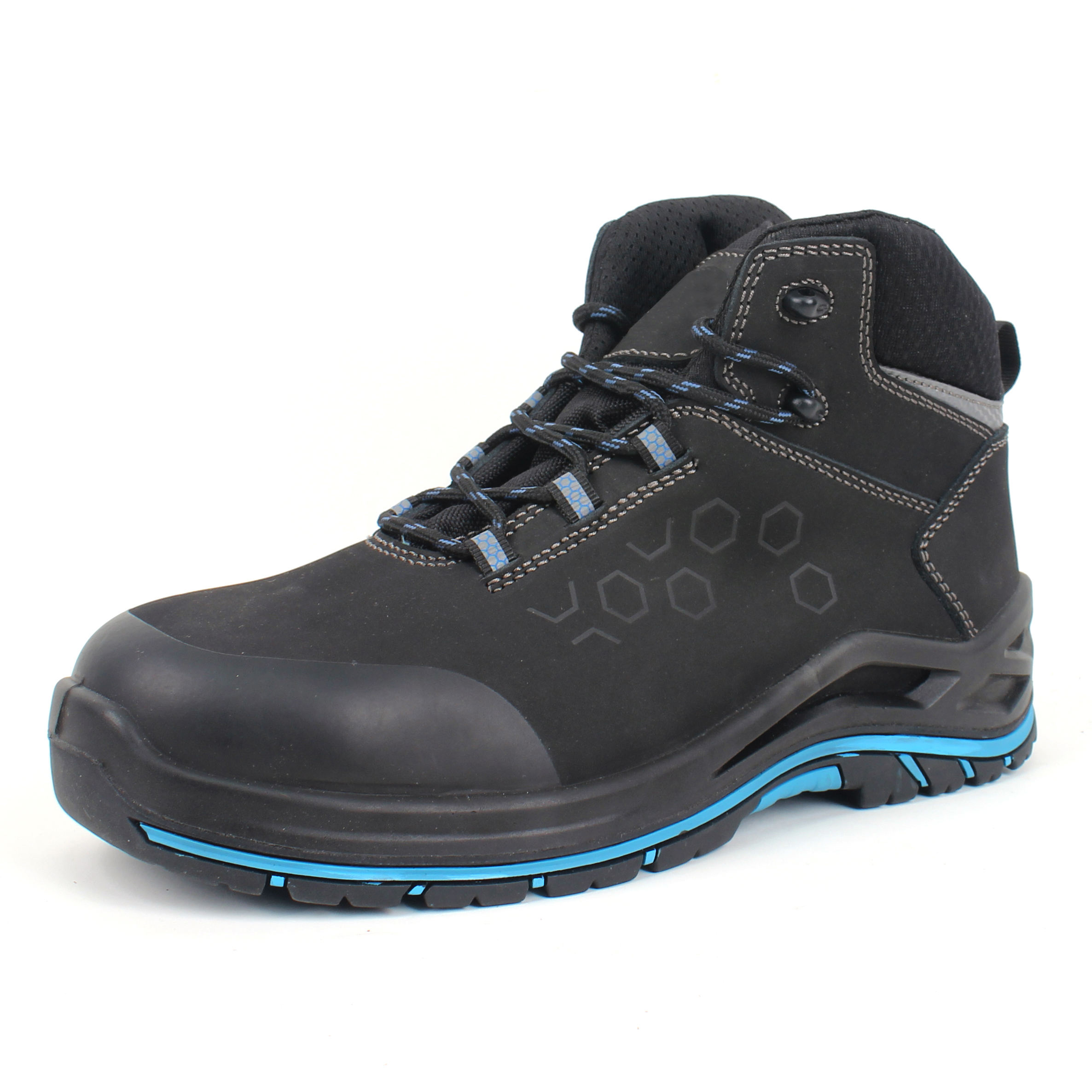 Abrasion Resistant Oil Proof Anti Slip Rubber Sole Safety Shoes Quality Breathable Safety Shoes Unisex Steel Toe Safety Shoes