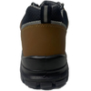 High Quality Brown Patent Leather Steel Toe Safety Shoes Pu Injection Sole Work Safety Shoes Outdoor Construction Safety Shoes