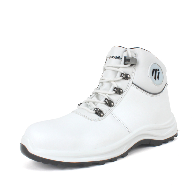 High-Slip-Resistant & Durable White S2 Safety Work Boots