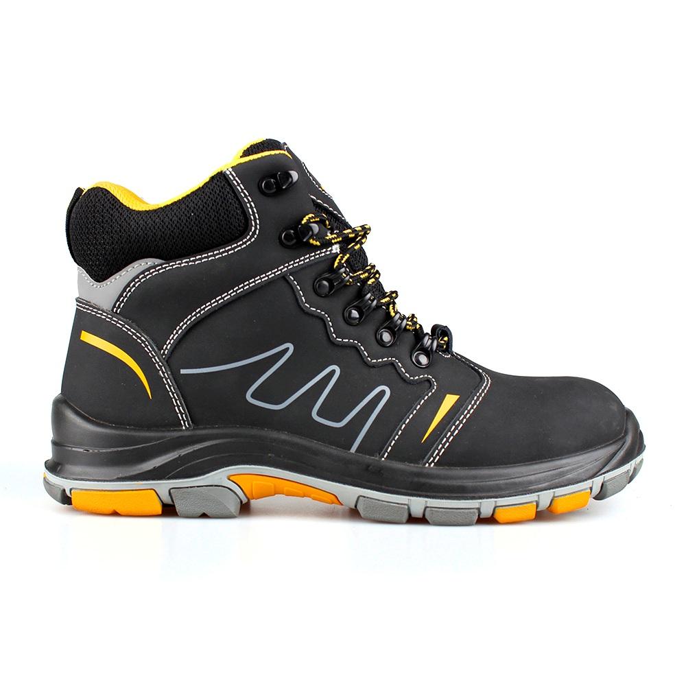 High Quality Brown Color Leather Goodyear Welt Safety Boots with Steel Toe and Plate Casual Work Shoes