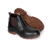 Industrial Hot Selling Smooth Leather Steel Toe Safety Shoes/boots with New PU/pu Sole