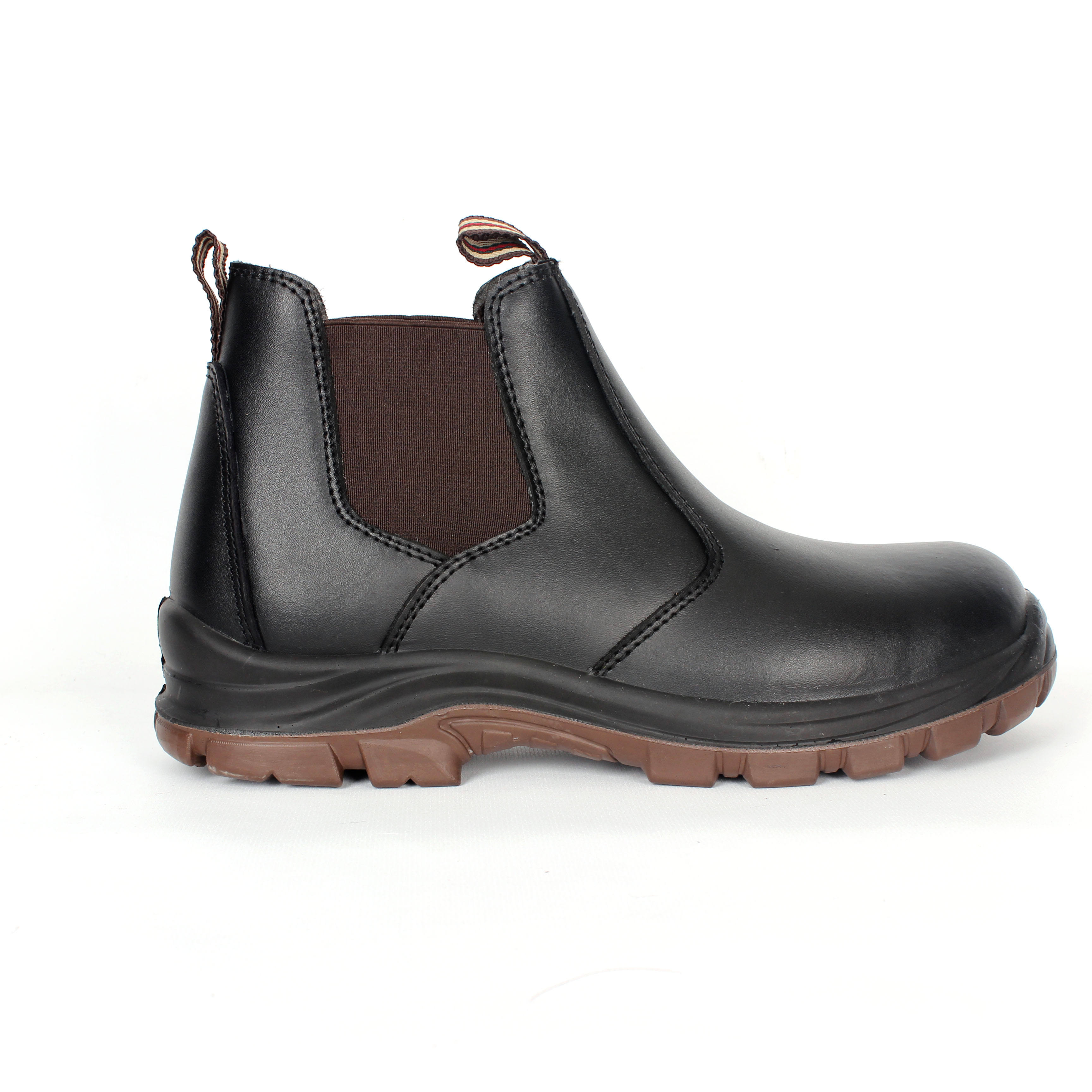 Industrial Hot Selling Smooth Leather Steel Toe Safety Shoes/boots with New PU/pu Sole