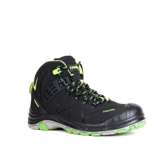 Hot Selling Breathable Working Steel Toe Split Nubuck Leather Safety Shoes for Man