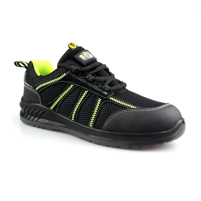 Breathable Fabric Safety Shoes Anti-Static Low Cut Steel Toe Safety Shoes Construction Site Safety Shoes