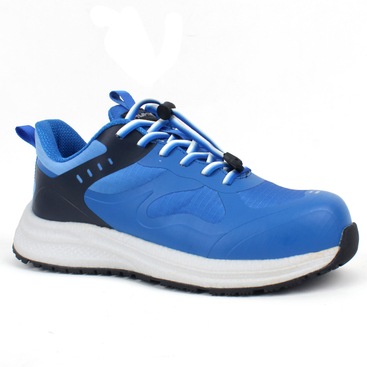 Wholesale PU Soles Safety Shoes Men's Unisex Outdoor Non-slip Sport Safety Shoes Comfortable Tear Resistance Blue Safety Shoes