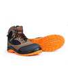 Heavy Industrial Mid Cut S1P Anti Smash Anti Puncture Safety Steel Toe Nubuck Leather Safety Shoes Work Boots