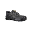 Economic Basic Embossed Leather Steel Toe Steel Plate Safety Boots for Construction Site with PU Double Density Sole