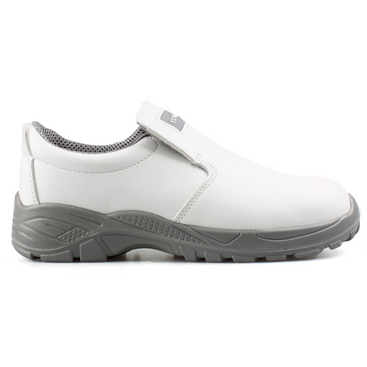 Kitchen Food Company White Microfiber Leather Safety Shoes Factory S2 Steel Toe Safety Footwear