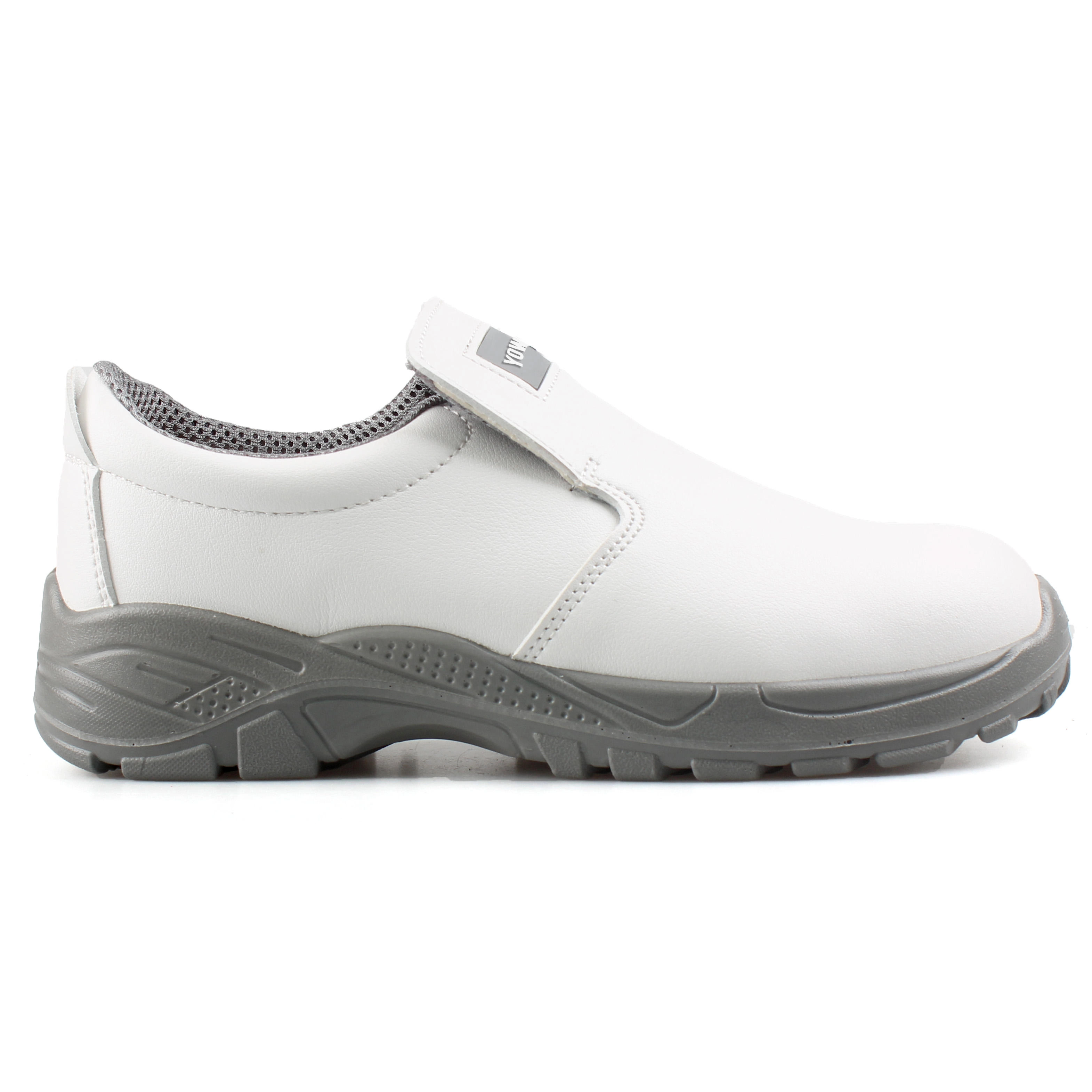 Kitchen Food Company White Microfiber Leather Safety Shoes Factory S2 Steel Toe Safety Footwear