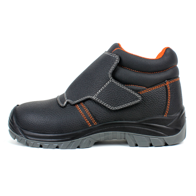 Mid Cut Steel Toe Anti-smashing Industrial Work Shoe Men Safety Shoes Pu Sole Anti Puncture Welding Safety Shoes