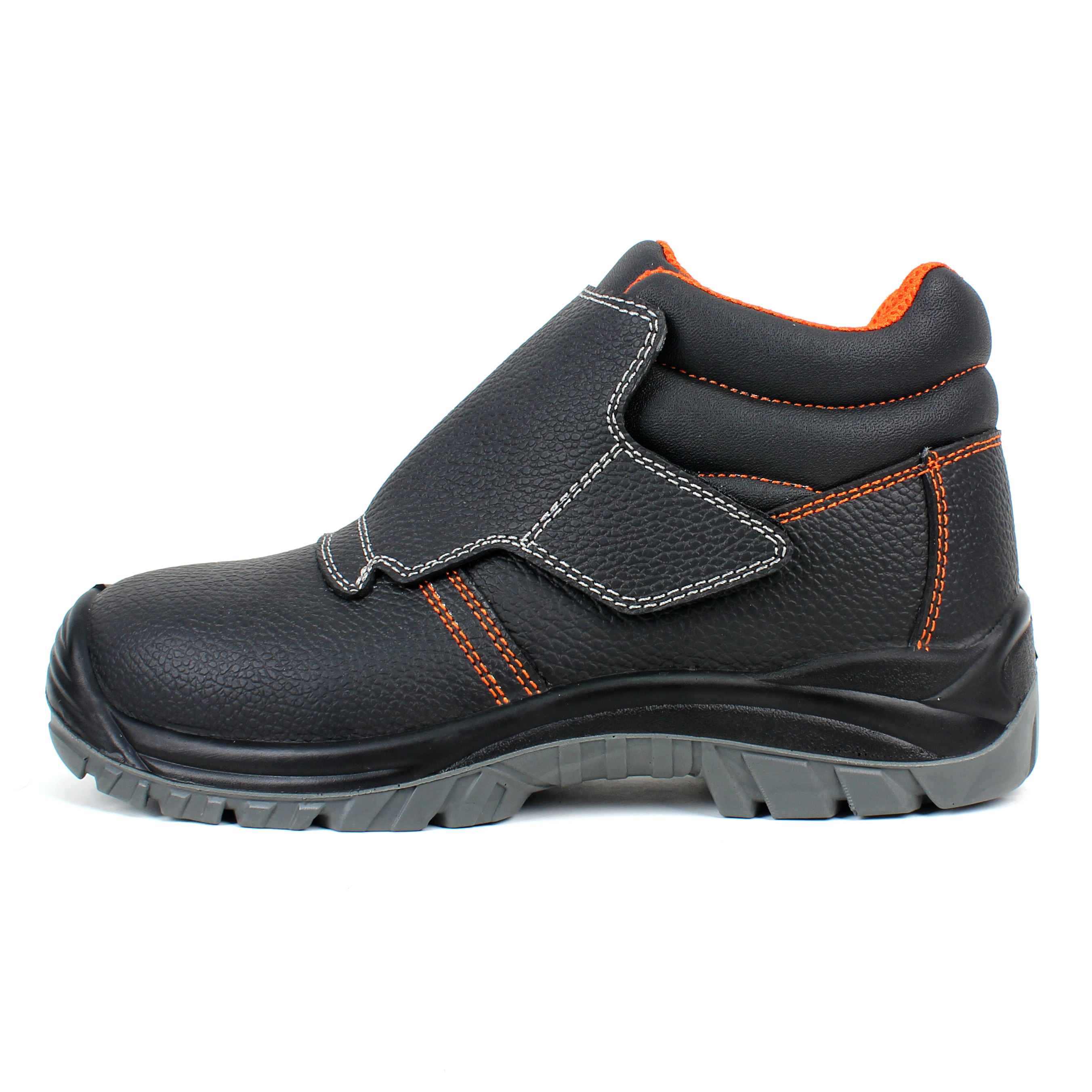 Mid Cut Steel Toe Anti-smashing Industrial Work Shoe Men Safety Shoes Pu Sole Anti Puncture Welding Safety Shoes