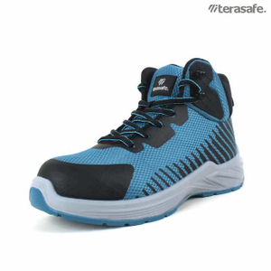 Comfort safety shoes for long shifts with cushioned insole and S1P