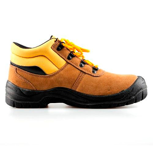 Heavy Duty Safety Boot Shoes Basic Style Suede Leather Protective Work Mining Boots