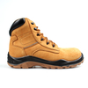 Fashion Waterproof S3 Split Smooth Leather Heavy Duty Safety Boots Industrial Safety Shoes for Unisex