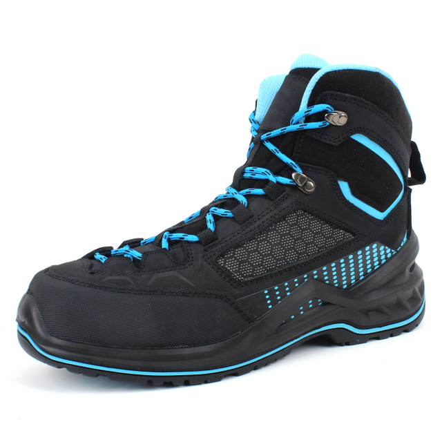 China Supplier High Tops Waterproof Hiking Boots Men Work Rubber Soles Safety Shoes Leather Travel Hiking Safety Shoes