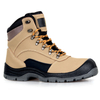 High Quality Fashion Construction Workers Industrial Mining Non-slip Oil Proof Leather Brown Safety Shoes Boots