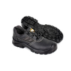 Economic Basic Embossed Leather Steel Toe Steel Plate Safety Boots for Construction Site with PU Double Density Sole