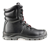 High Quality Black Color Cow Leather Goodyear Welt Safety Boots with Steel Toe and Plate