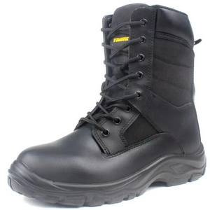 Direct Factory Price Genuine Leather Mesh Harsh Environment Black Hiking Boots Pu Outsole Outdoor Climbing Safety Boot