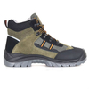 China Factory Promotion Breathable Suede Leather Mesh Safety Shoes Pu Outsole Safety Shoes Anti Static Safety Shoe