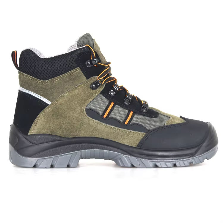 China Factory Promotion Breathable Suede Leather Mesh Safety Shoes Pu Outsole Safety Shoes Anti Static Safety Shoe