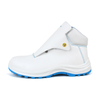 European Standard S2 White Safety Shoes Closed Heel Absorbent Lining ESD Protection