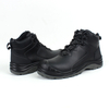 Wholesale Price Waterproof Steel Toe Cap Anti Slip Work Safety Shoes Black Leather Safety Shoes Construction Work Safety Shoes