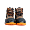 Heavy Industrial Mid Cut S1P Anti Smash Anti Puncture Safety Steel Toe Nubuck Leather Safety Shoes Work Boots