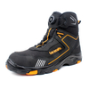 Hot Sale High Top Solid Sole Anti Smashing Anti Piercing Steel Toe Shoes Construction Site Work Shoes