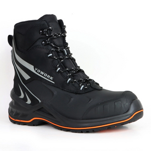 Water Proof High Quality Black Leather Army Boots Safety Boots with Composite Toecap PU Outsole S3 Standard