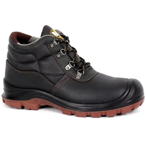 Good Quality Factory Direct PU Sole Black Puncture Proof Safety Shoes Oil Slip Resistant Leather Safety Shoes for Men