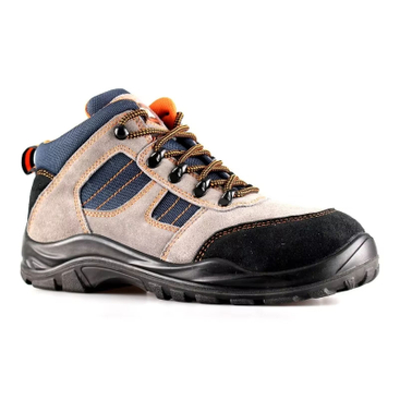 New Oil and Slip Resistance Prevent Puncture Safety Shoes Pu Sole Suede Leather Upper Labor Protection Safety Boots for Man