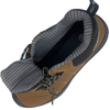 High Quality Brown Patent Leather Steel Toe Safety Shoes Pu Injection Sole Work Safety Shoes Outdoor Construction Safety Shoes